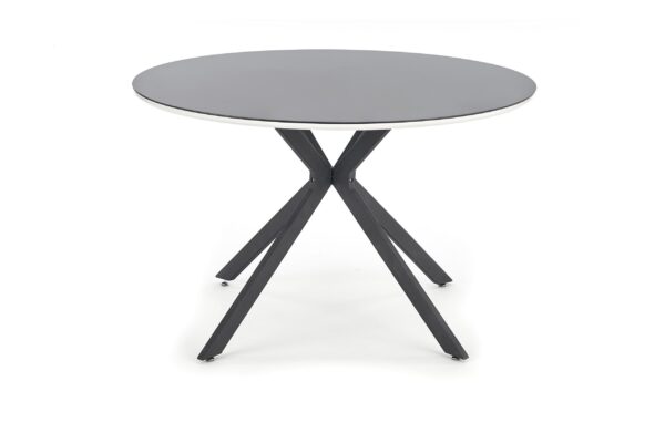 Stiklinis valgomojo stalas AVELAR Ø100 cm