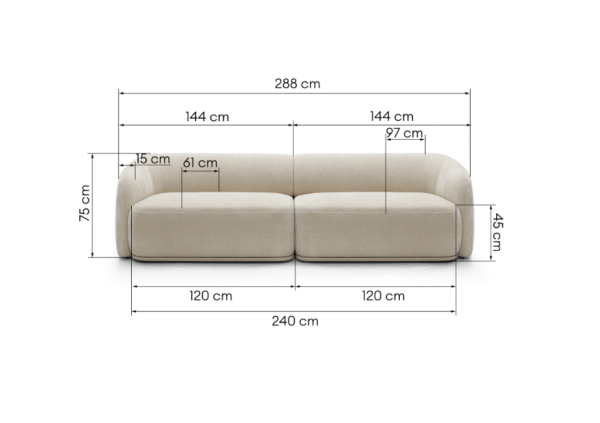 Modulinė sofa NELLA - Image 2