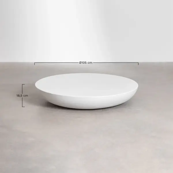 Apvalus cementinis kavos staliukas Zen Ø105 cm - Image 4