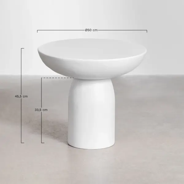 Apvalus cementinis kavos staliukas Zen Ø50 cm - Image 12
